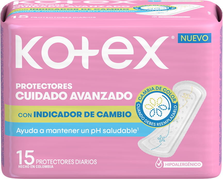 Protector Diario Kotex® con Indicador de PH x 15 unidades